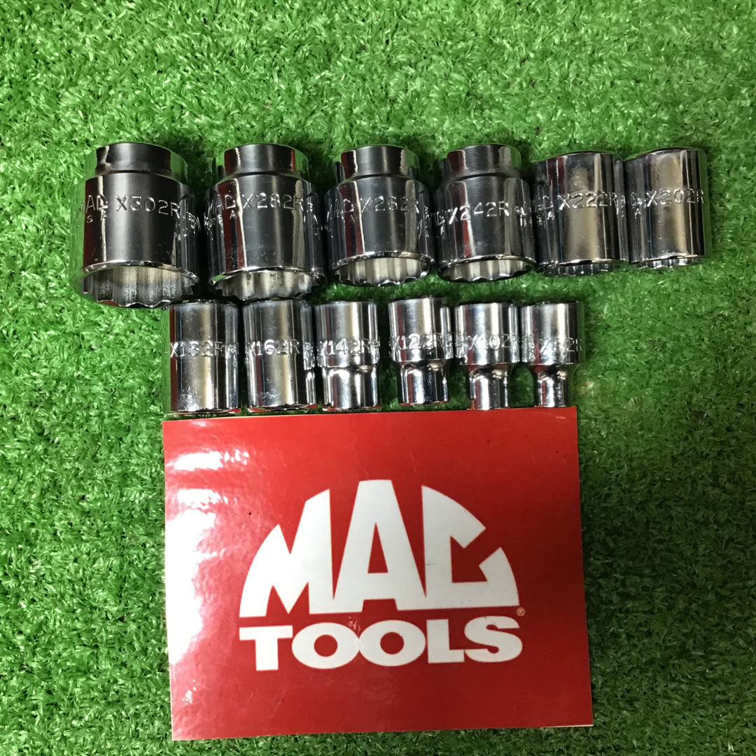 【中古品】マックツール(MACTOOLS)X302R-X82R ソケット12個セット XT18R【岩槻店】