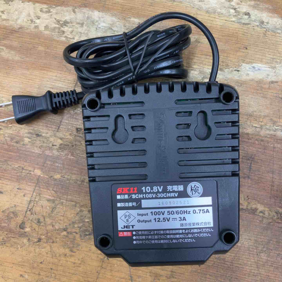 【中古品】SK11 10.8Vバッテリー SBP108-13Li 充電器 SCH108V-30CHRV セット【柏店】