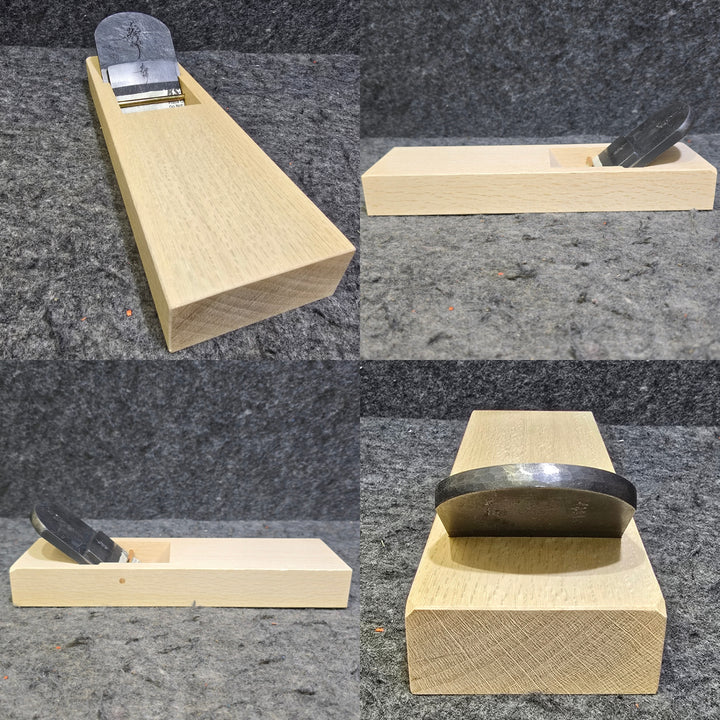 【美品】三代目/千代鶴貞秀作(森田直樹氏) 『吹花擘柳(すいかはくりゅう)』 寸八/70㎜ No.3464 鑿・鉋 かんな カンナ【桶川店】