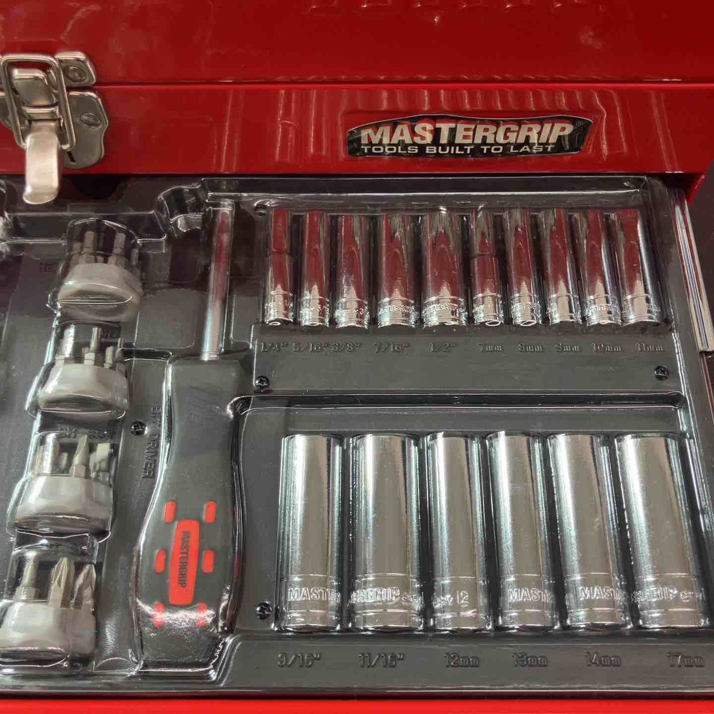 中古品】マスターグリップ MASTERGRIP ツールセット MG-165 工具箱