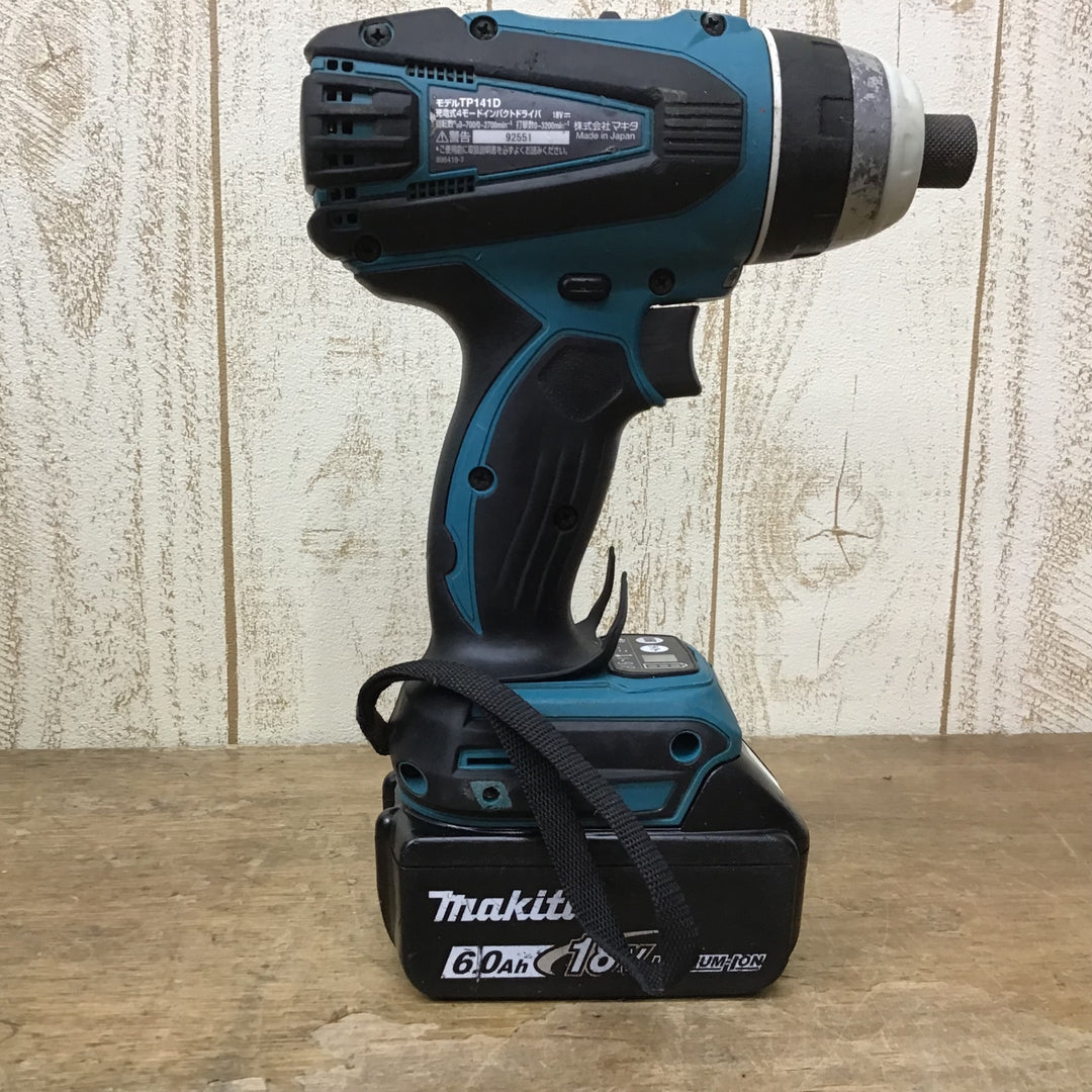 ★マキタ(makita) コードレス4モードインパクトドライバー TP141DRGX  バッテリー1つ付属【柏店】