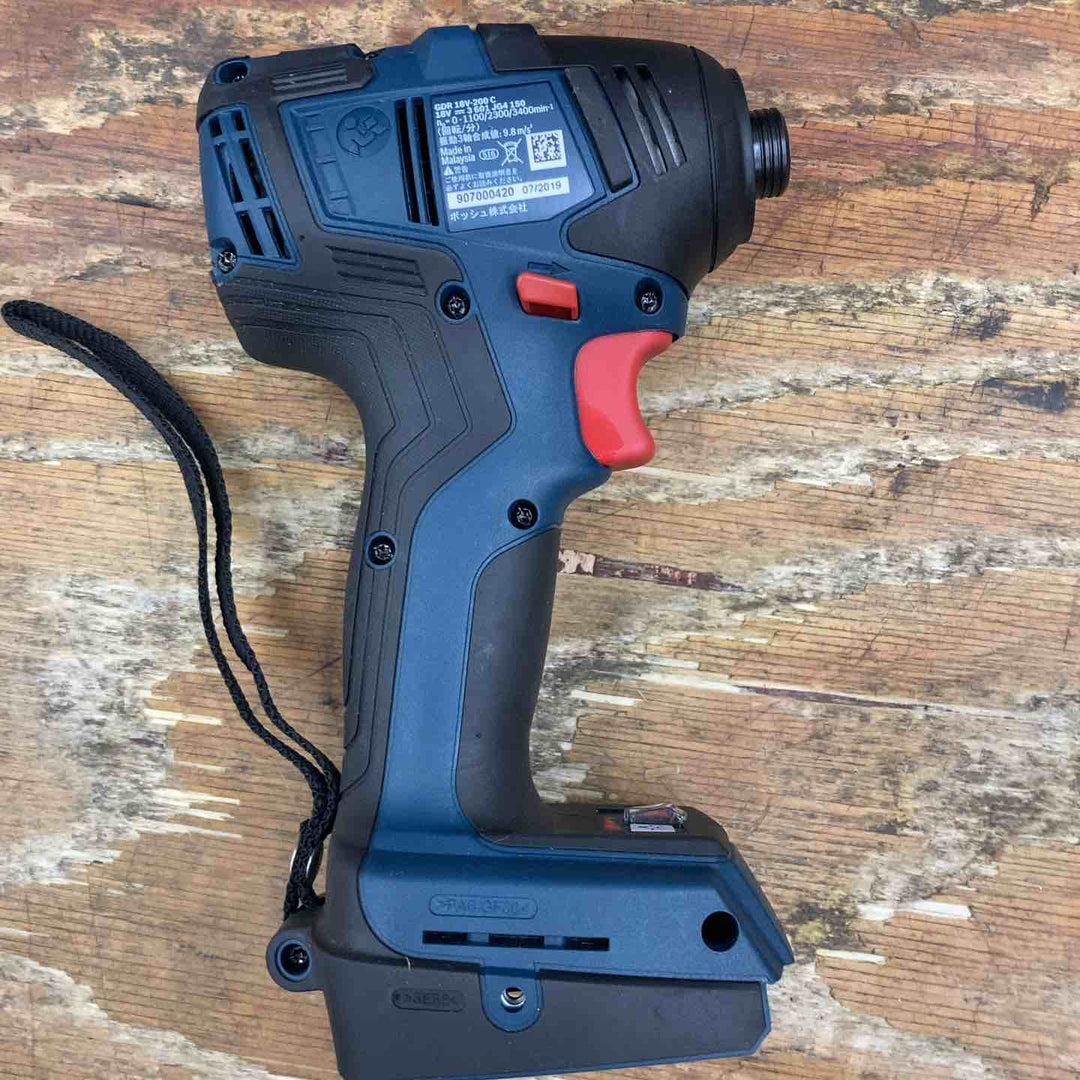 ◇ボッシュ(BOSCH) コードレスインパクトドライバー (6.0Ahバッテリー2個・充電器・キャリングケース付) GDR18V-200C6【柏店】