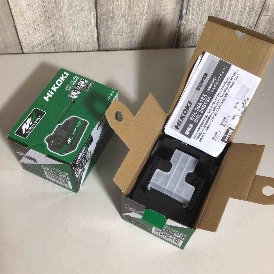 【未使用品】 ハイコーキ HIKOKI 日立 リチウムイオンバッテリー 36V/2.5Ah BSL36A18X 2個 バッテリー 純正 純正品 マルチボルト 36V 【戸田店】