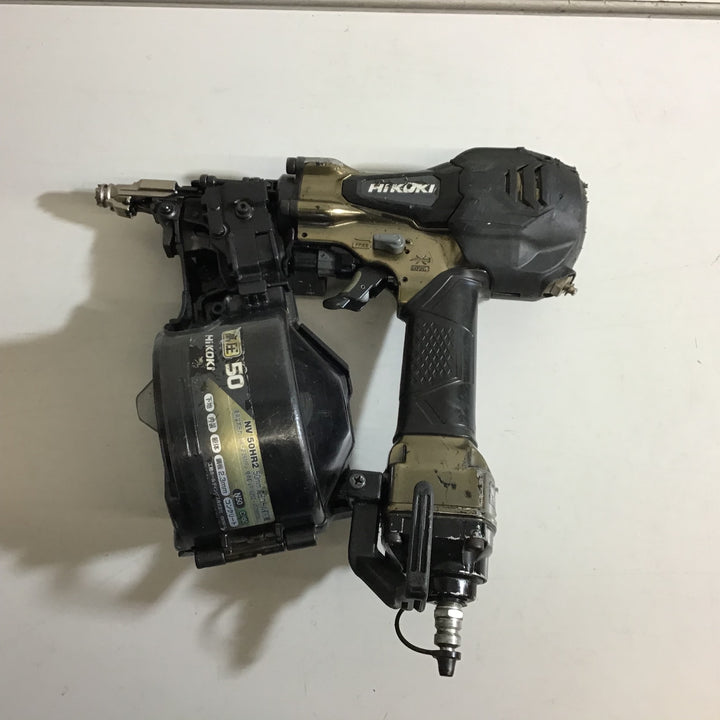 【中古品】★ハイコーキ(HIKOKI ※旧:日立工機) 高圧エア釘打ち機 NV50HR2(S)【戸田店】