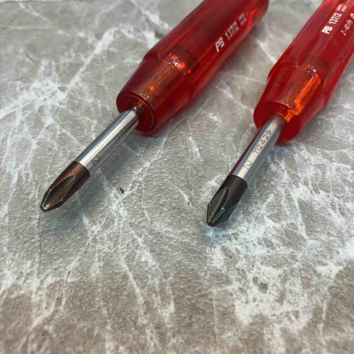 【PB SWISS TOOLS】短軸ドライバー　137/2　プラスNo.2　2本セット　廃版希少品【八潮店】