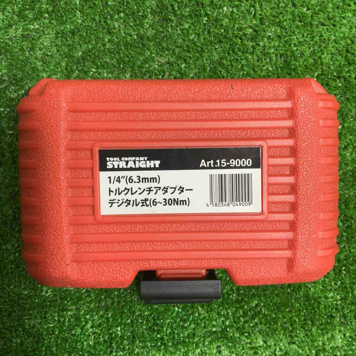 STRAIGHT トルクレンチアダプター デジタル式 6～30(Nm) 差込角1/4"(6.3mm) Art.15-9000【草加店】