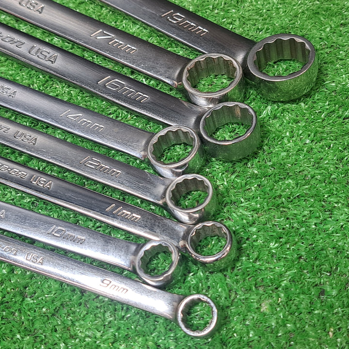 ◇Snap-on スナップオン コンビネーションレンチ セット ミリサイズ SOEXM　８本セット（9～19ｍｍ）【岩槻店】