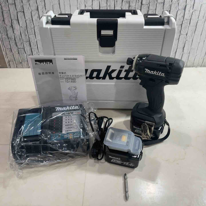 ★マキタ(makita) コードレスインパクトドライバー TD138DRFXB【川口店】