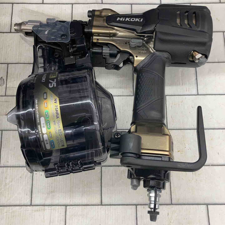 ★ハイコーキ(HIKOKI ※旧:日立工機) 高圧エア釘打ち機 NV75HRA(S)【所沢店】