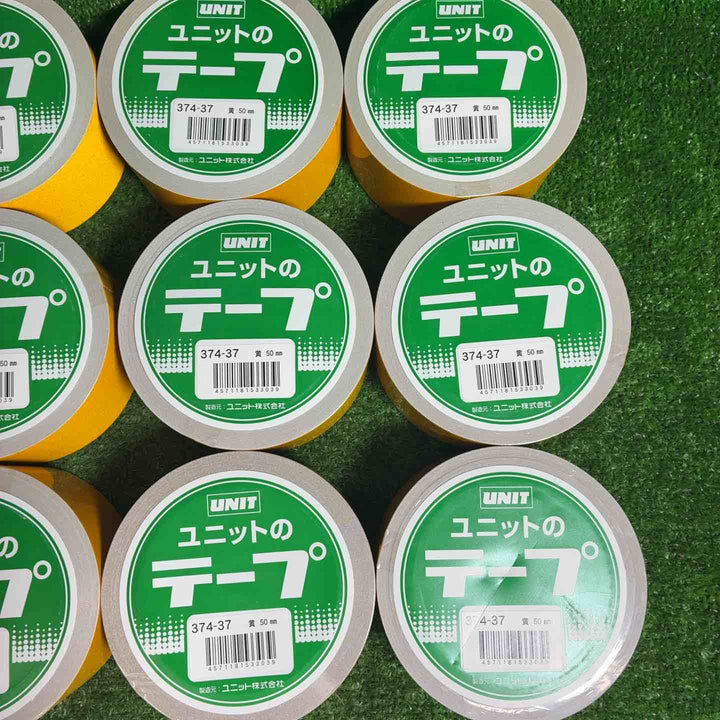 【未使用品】ユニット 反射テープ黄 ポリエステル樹脂フィルム 50mm幅×10m　12巻【藤沢店】