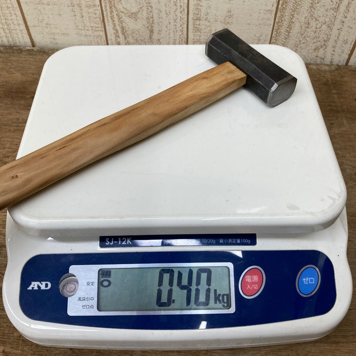 【中古美品】　「正行」銘 八角玄能 400g 100匁？ グミの木柄 玄翁 ハンマー 和工具 大工道具【柏店】