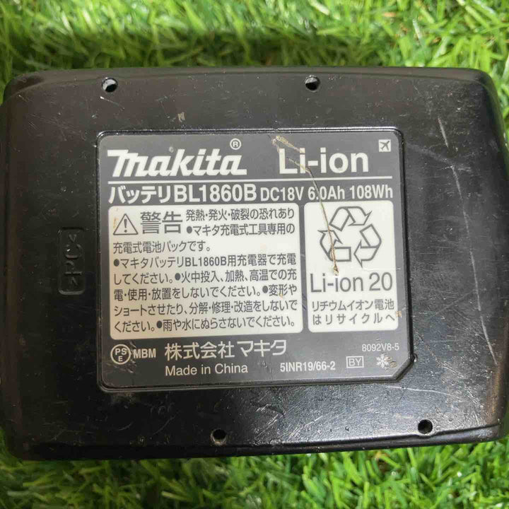 【中古品】★マキタ(makita) リチウムイオンバッテリー 18V/6.0Ah BL1860B　充電回数18回【戸田店】