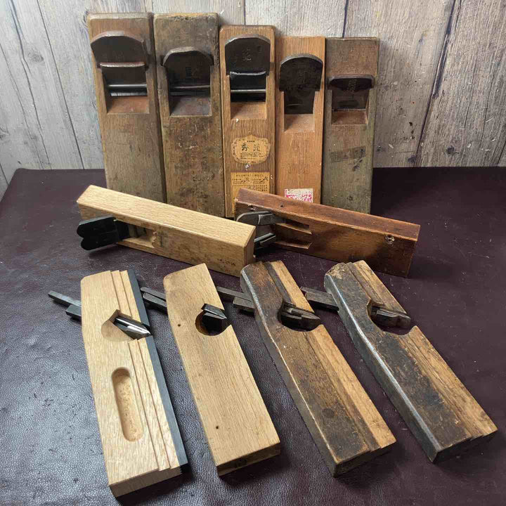 【中古品】 鉋(かんな) 若？・悦英 寛近・五郎正宗・ミキライト・秀光・千代之助 日野屋・その他3点 計11個セット 【東大和店】
