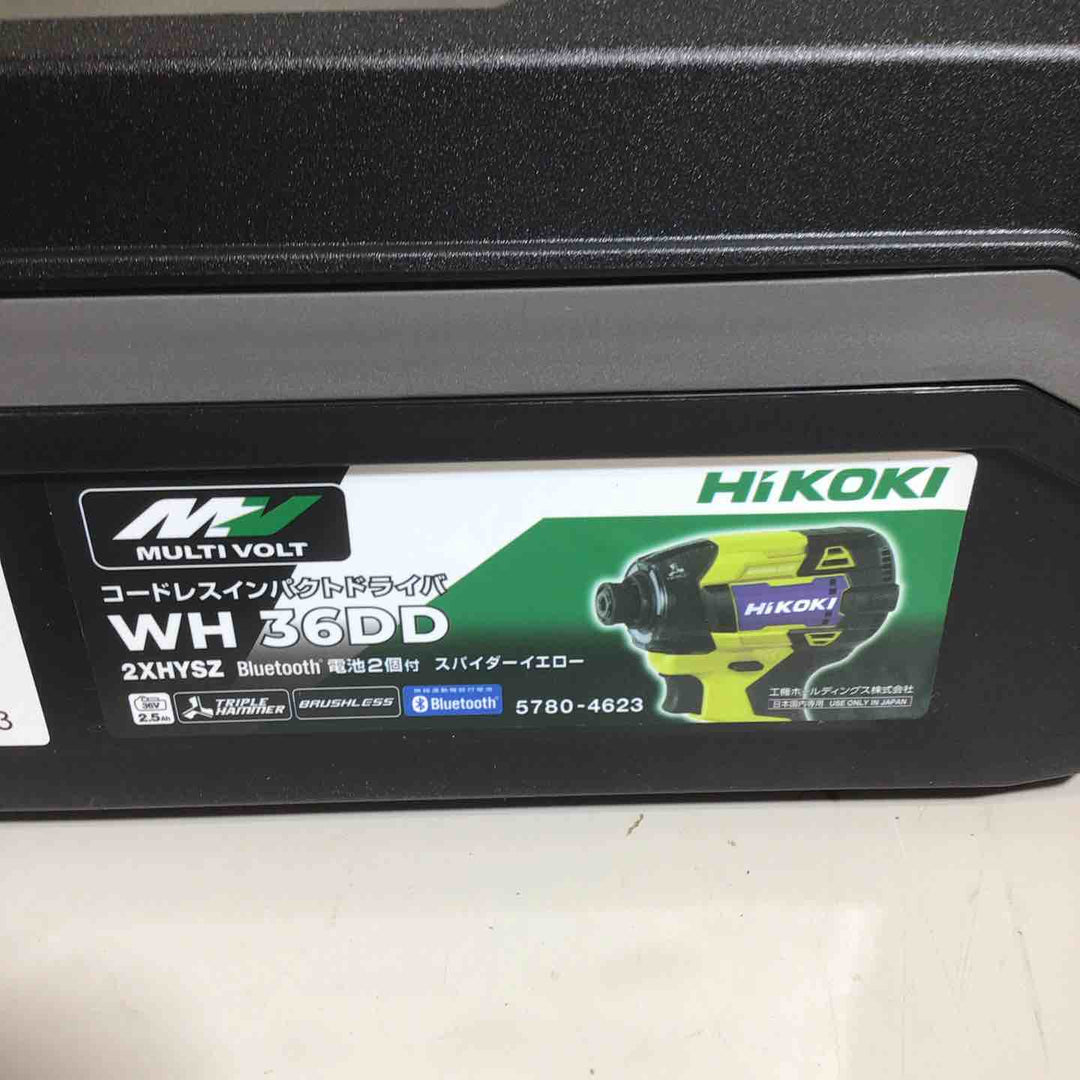 ★ハイコーキ(HIKOKI ※旧:日立工機) コードレスインパクトドライバ スパイダーイエロー WH36DD(2XHYSZ)【戸田店】