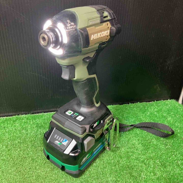 【美品】★ハイコーキ(HIKOKI ※旧:日立工機) コードレスインパクトドライバ フォレストグリーン WH36DD(2XHGSZ)【岩槻店】