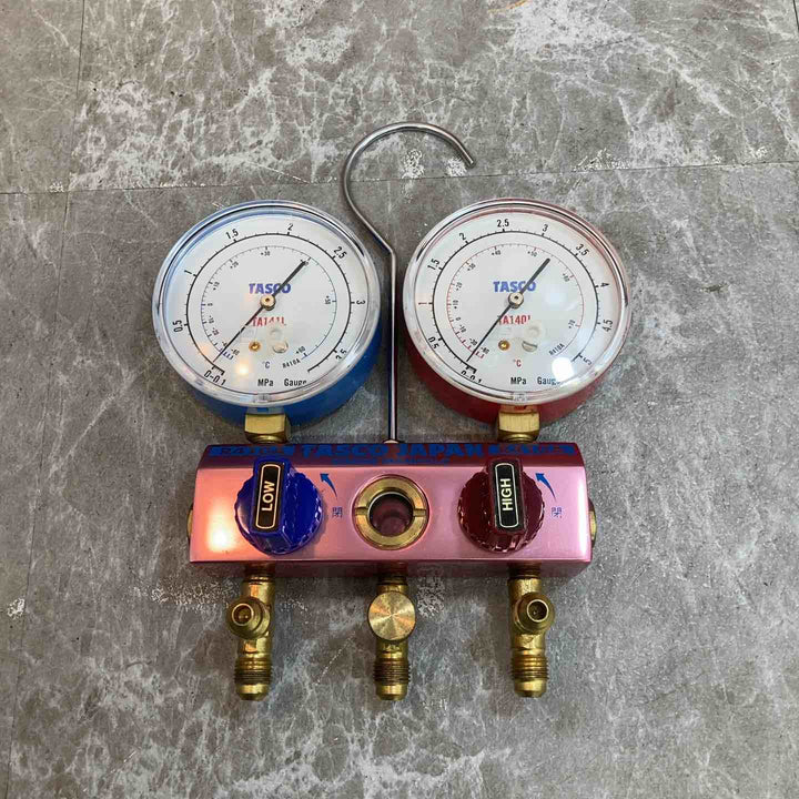 【現状品 動作未確認品】TASCO タスコ ゲージマニホールド R410A　 TA141L TA140L【八潮店】