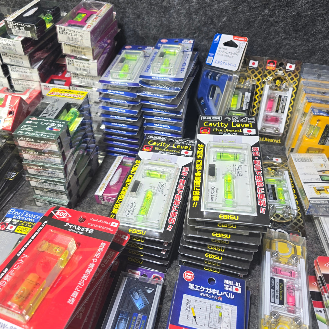 【まとめ売り！未使用品】 水平器 153個 エビス KOD マーベル シンワ SK11 ケガキレベル メーカー・用途混在【桶川店】