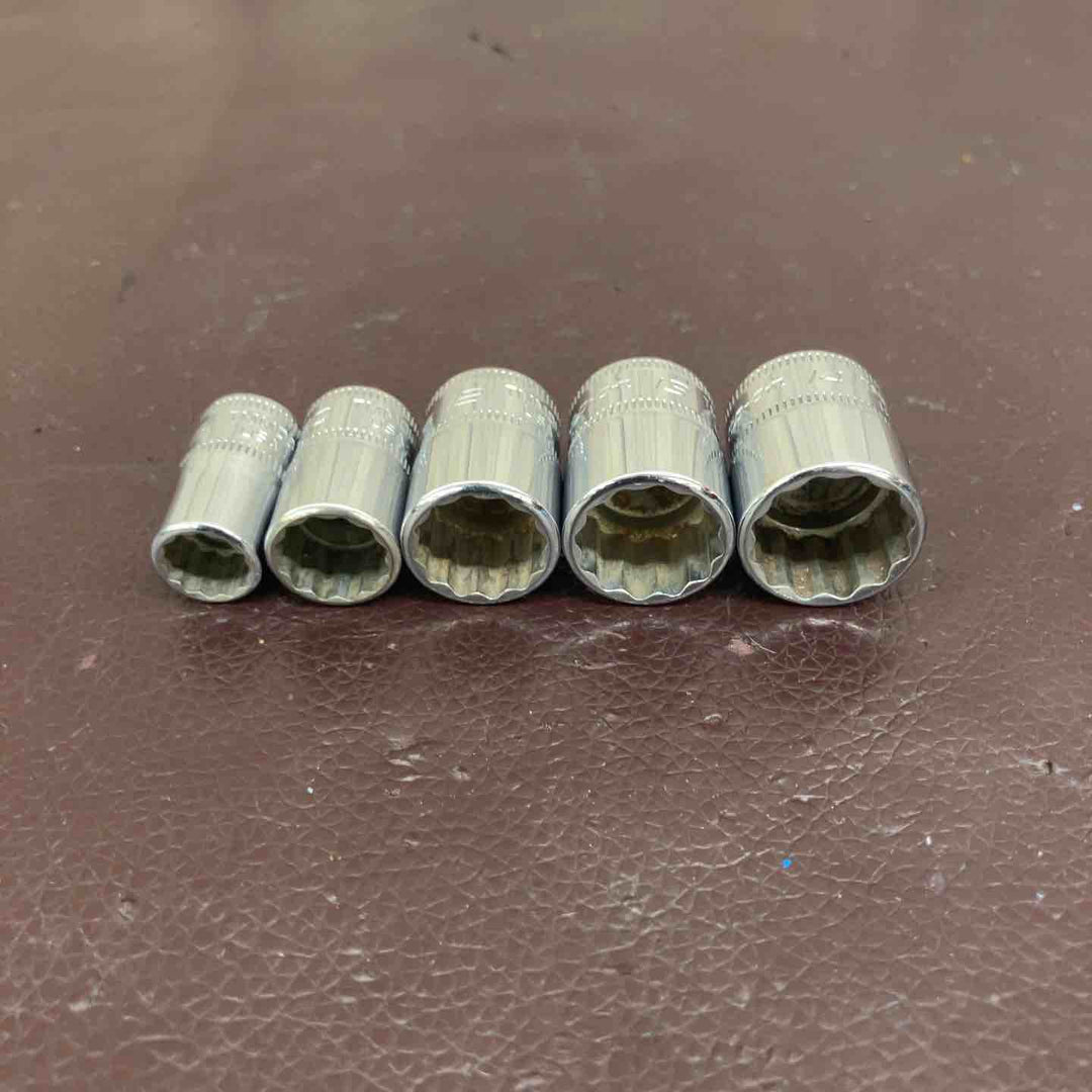 【中古品】 スナップオン(Snap-on) 1/4 シャローソケット TMMD8～14 5個まとめ 【東大和店】