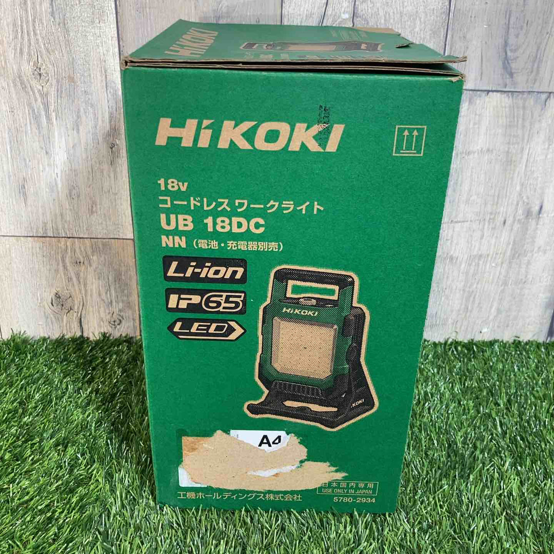 ☆ハイコーキ(HIKOKI ※旧:日立工機)18V コードレス LED ワークライト  UB18DC(NN) 本体のみ【戸田店】