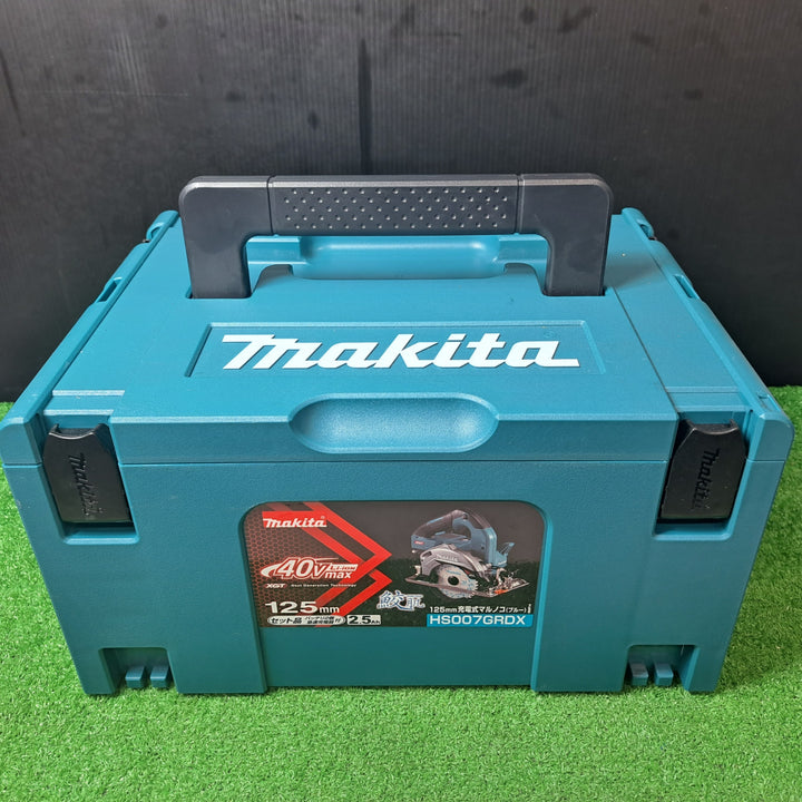 ★マキタ(makita) 40V 125ミリ充電式マルノコ（青）2.5Ah バッテリ2本・充電器・ケース付 HS007GRDX【岩槻店】