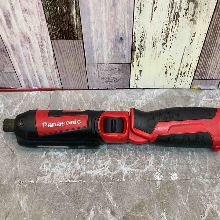 【中古品】パナソニック Panasonic 充電スティックインパクトドライバー 7.2V  レッド EZ7521 バッテリー2個付【八潮店】