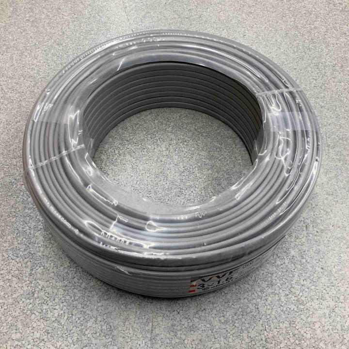 協和電線工業株式会社 600Vビニル絶縁ビニルシースケーブル平形 VVFケーブル 1.6×3C【八潮店】