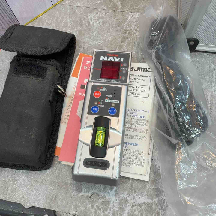 ◇タジマ(TAJIMA) レーザー墨出し器 NAVIゼロセンサーKJC 矩十字・横全周 ZEROSN-KJC 追尾【八潮店】