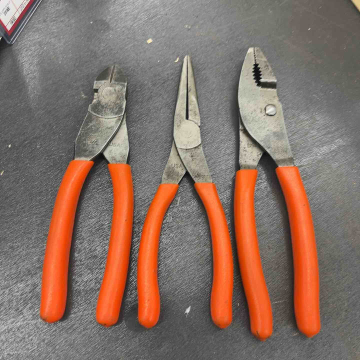 スナップオン(Snap-on) コンビネーションスリップジョイントプライヤー 47ACF ニードルノーズプライヤー 96ACF  ニッパ 87ACF　先端かけ有り【越谷店】