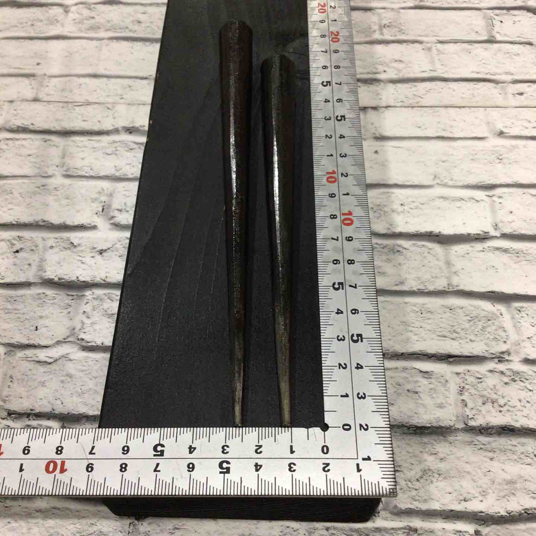 正行 釘締め 釘〆 2本組 丸型 約157mm/約180mm 箱付属 【川口店】
