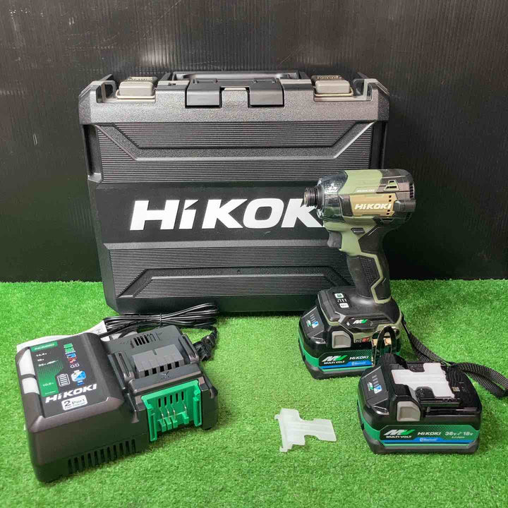 【美品】★ハイコーキ(HIKOKI ※旧:日立工機) コードレスインパクトドライバ フォレストグリーン WH36DD(2XHGSZ)【岩槻店】