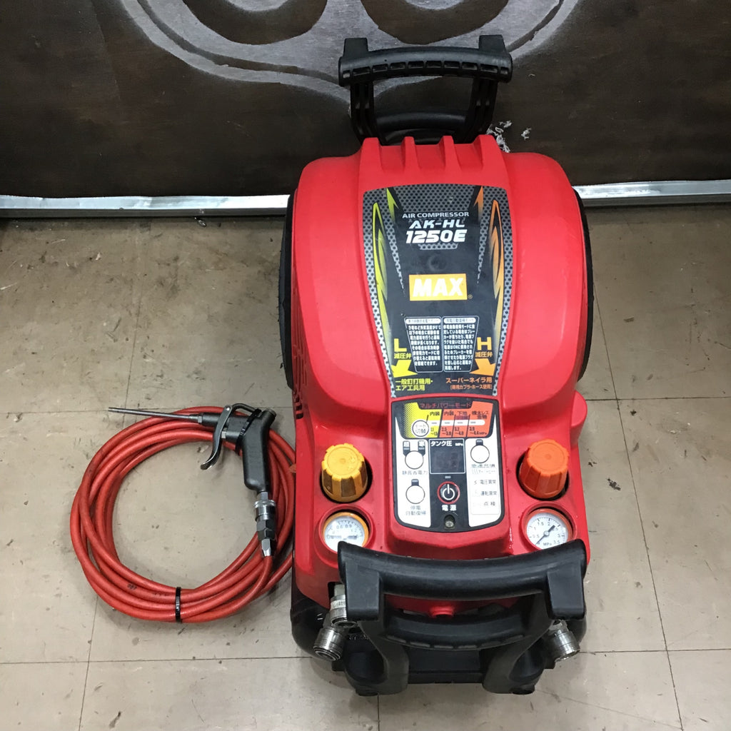 ☆マックス(MAX) エアコンプレッサー AK-HL1250E2_レッド【草加店