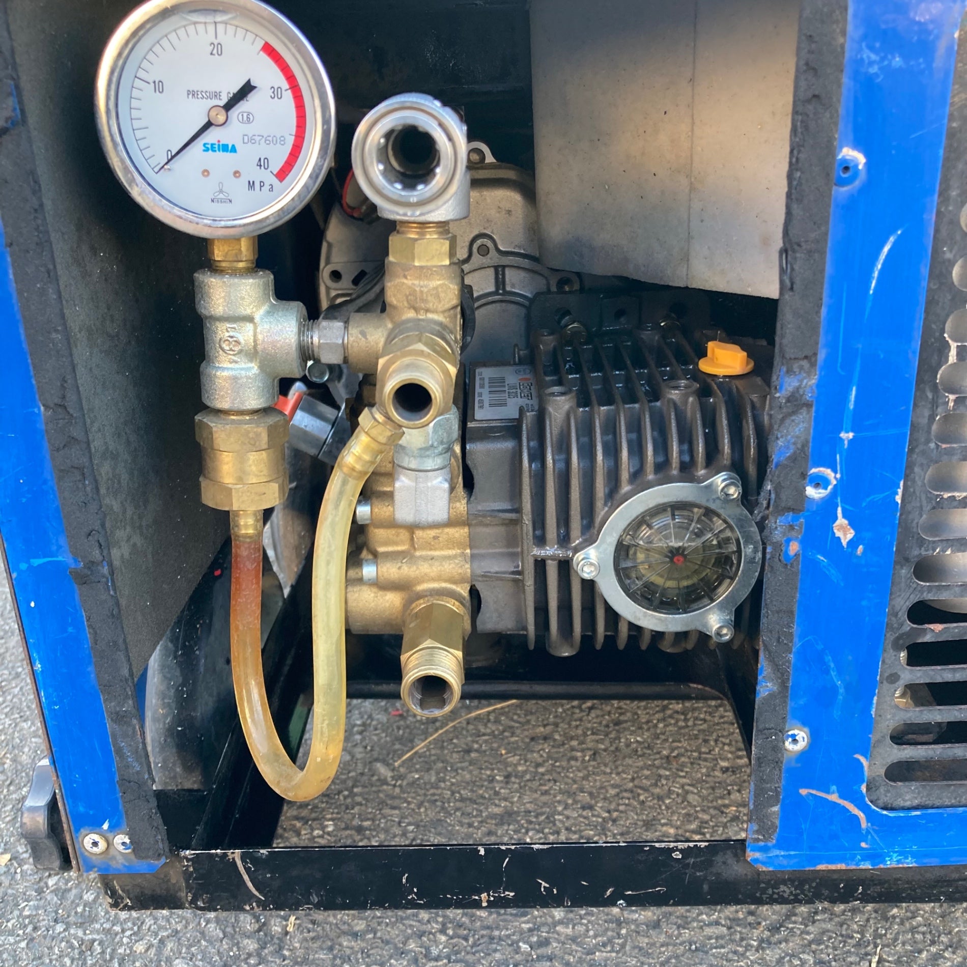 中古品/店頭受取り限定】◇精和産業(セイワ/SEIWA) エンジン高圧洗浄機