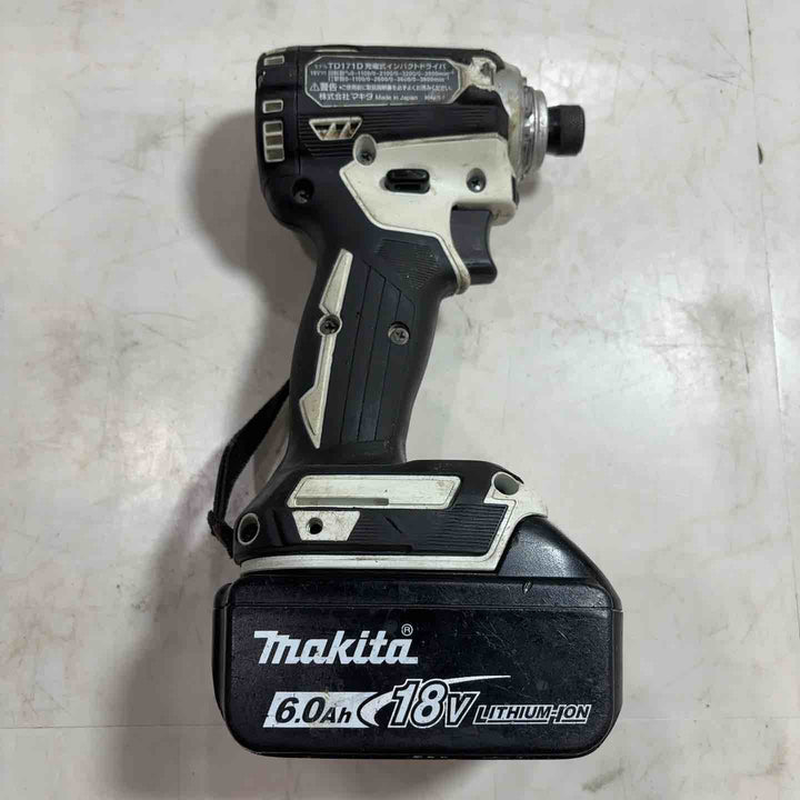 ★マキタ(makita) コードレスインパクトドライバー TD171DRGXW 18V 動作確認済み【川口店】