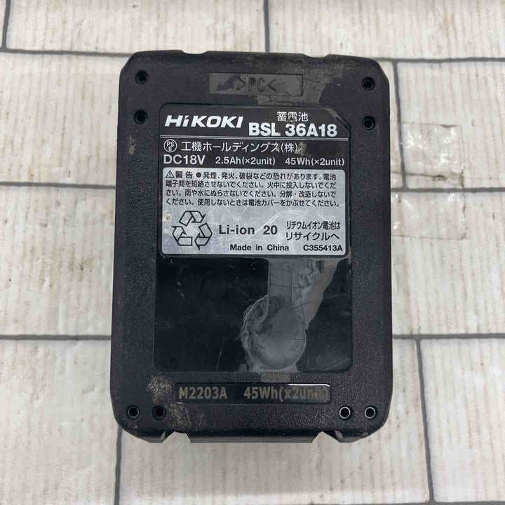★ハイコーキ(HIKOKI ※旧:日立工機) コードレスインパクトドライバ WH36DC(NN)(CB)【所沢店】