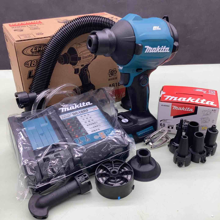 マキタ(makita) コードレスエアダスタ AS180DZ マキタ(makita) 急速充電器 DC18RF マキタ(makita) リチウムイオンバッテリー 18V/6.0Ah BL1860B 未使用品セット【越谷店】