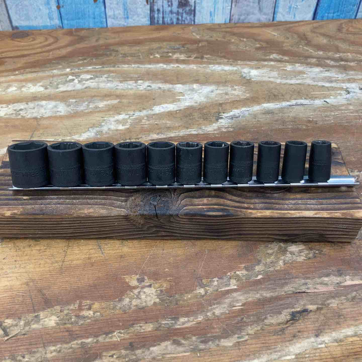 【中古品】▲マックツール(MACTOOLS)  3/8 インパクトソケットセット SXPGM116BR 22~10mm (21, 20欠品) 計11点【柏店】