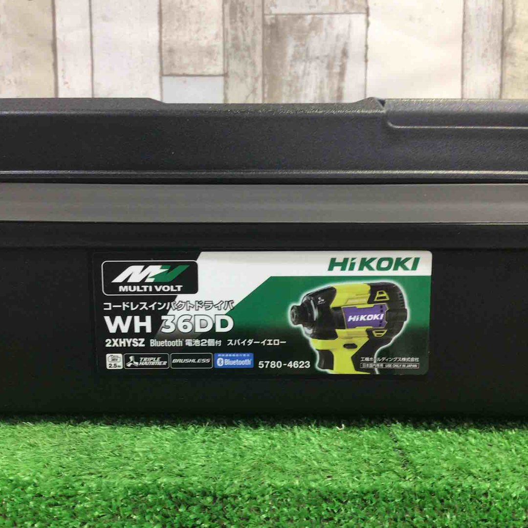 ★ハイコーキ(HIKOKI ※旧:日立工機) コードレスインパクトドライバ スパイダーイエロー WH36DD(2XHYSZ)【町田店】