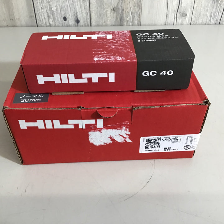 【未使用品】 HILTIガスピンセット 1200X-C20G3MX GX3用 ガス銃 GC40【戸田店】