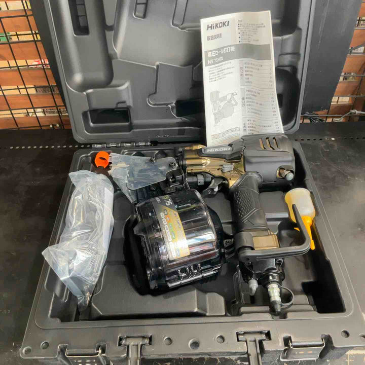 ★ハイコーキ(HIKOKI ※旧:日立工機) 高圧エア釘打ち機 NV75HR2(S)【草加店】