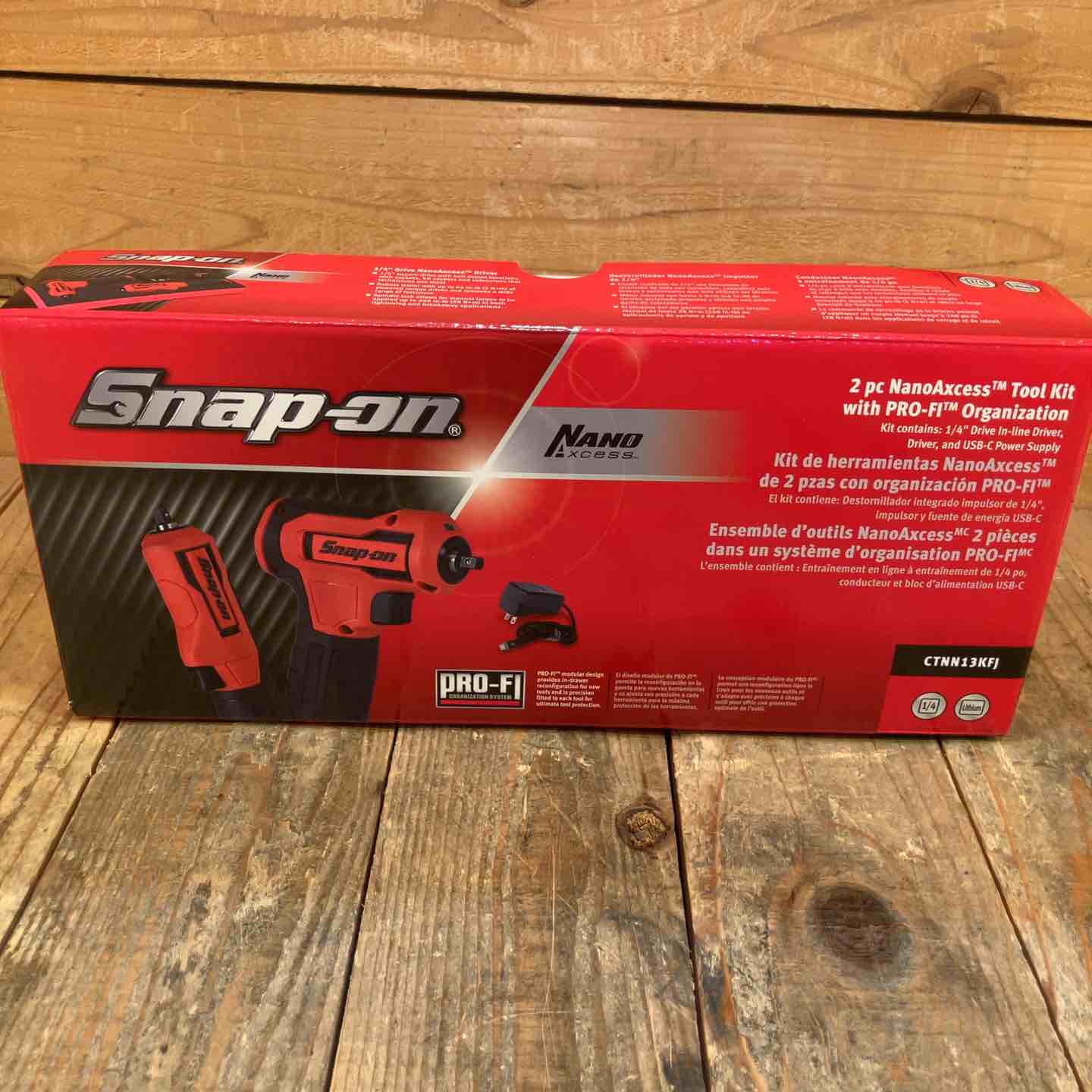 未使用品】スナップオン1/4 ナノアクセスツールキット (小型充電式