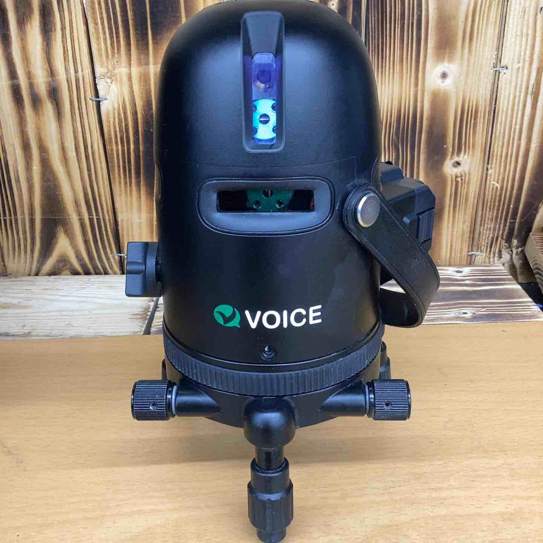 VOICE レーザー墨出し器 5ライン(矩十字・横) グリーンレーザー Model-G5 三脚付【越谷店】