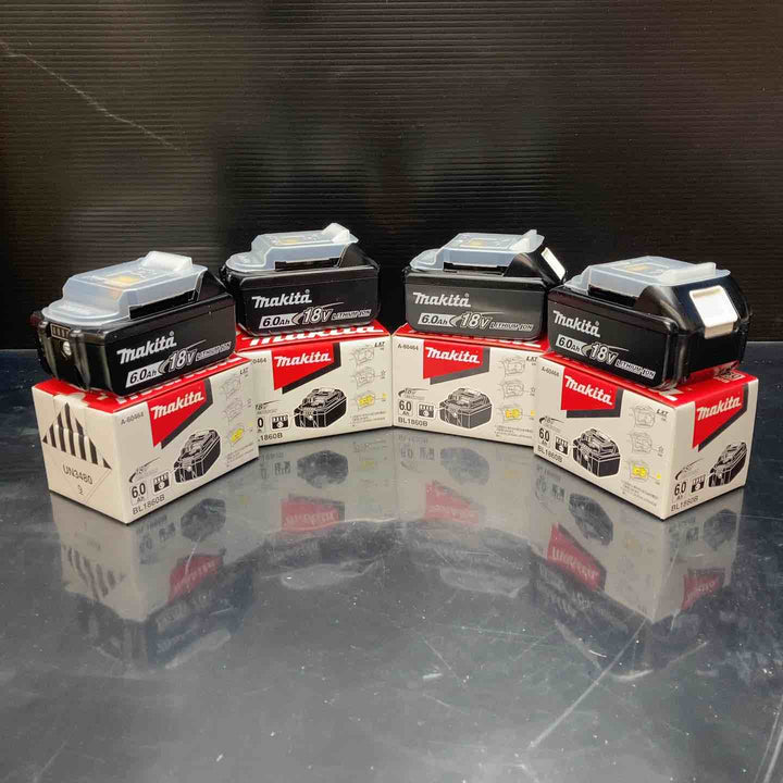 マキタ(makita) 純正 リチウムイオンバッテリー 18V/6.0Ah BL1860B 4個セット 正規品【川越店】