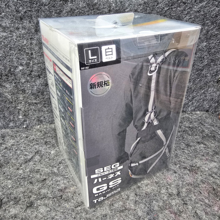 【未使用品】タジマ 新規格 墜落制止用器具 ハーネスGS ベーシックフィット スチール製バックル 白 Lサイズ AGSL-LWH【桶川店】