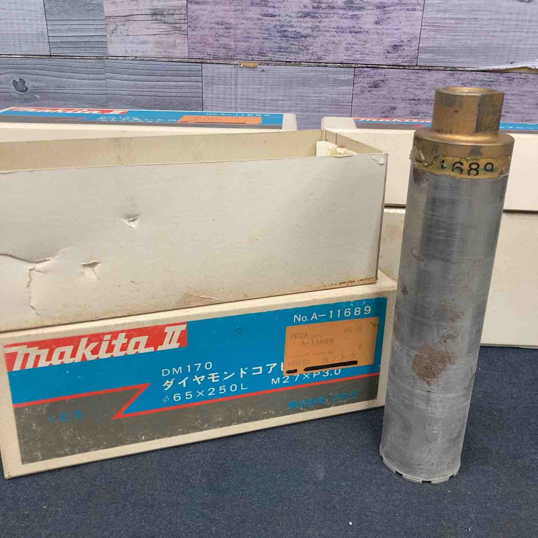 マキタ(makita) ダイヤモンドコアビット×4個、延長バー×1個セット DM170 M27 65Φ 100Φ 未使用＆中古【八潮店】