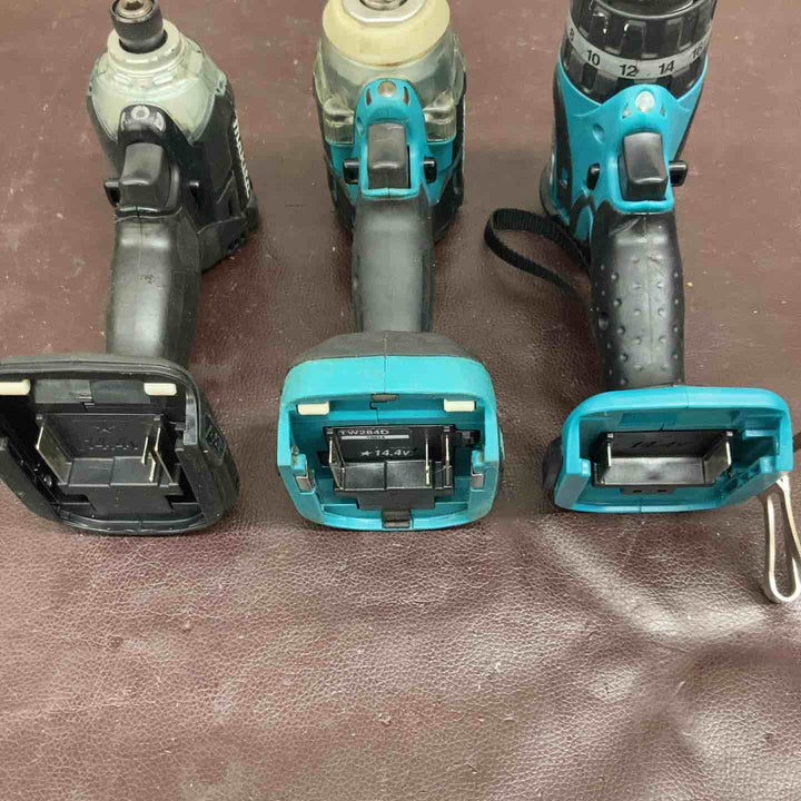 【中古品】マキタ(makita) インパクトドライバー TD137DRFXB 震動ドリルドライバー HP440DZ インパクトレンチ TW284DZ 3台セット【東大和店】