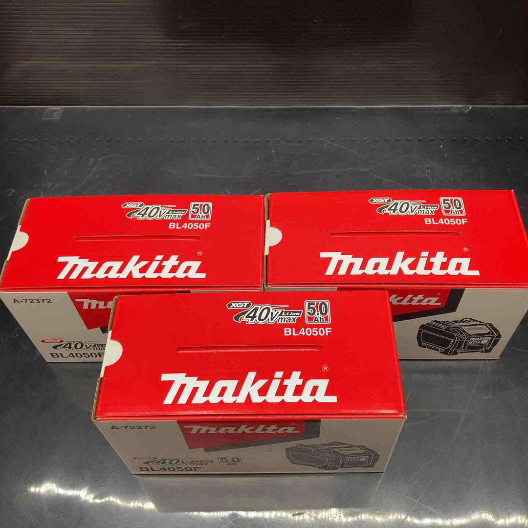 マキタ(makita) リチウムイオンバッテリー 40Vmax/5.0Ah BL4050F 3個セット 純正品 A-72372【川越店】
