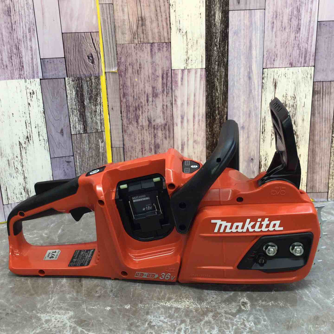 【未使用品】☆マキタ makita 400mm コードレスチェーンソー MUC405DGFR 18V+18V対応(バッテリBL1860Bx2個 2口急速充電器(DC18RD)付【八潮店】