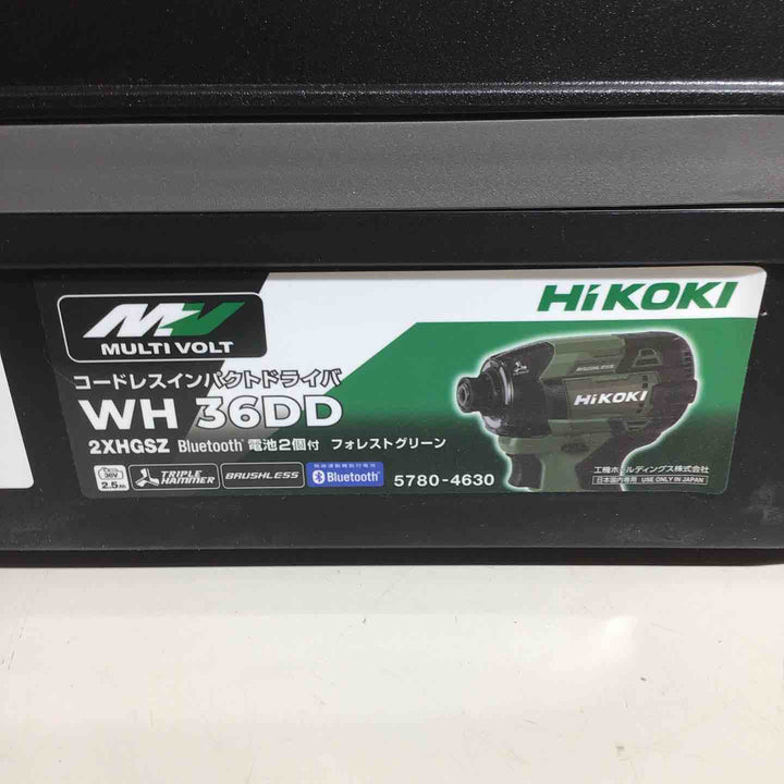 ★ハイコーキ(HIKOKI ※旧:日立工機) コードレスインパクトドライバ フォレストグリーン WH36DD(2XHGSZ)【戸田店】