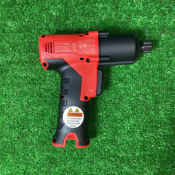 スナップオン/Snap-on 1/4 クイックチェンジインパクトドライバ 本体のみ CTQ861DB レッド【岩槻店】