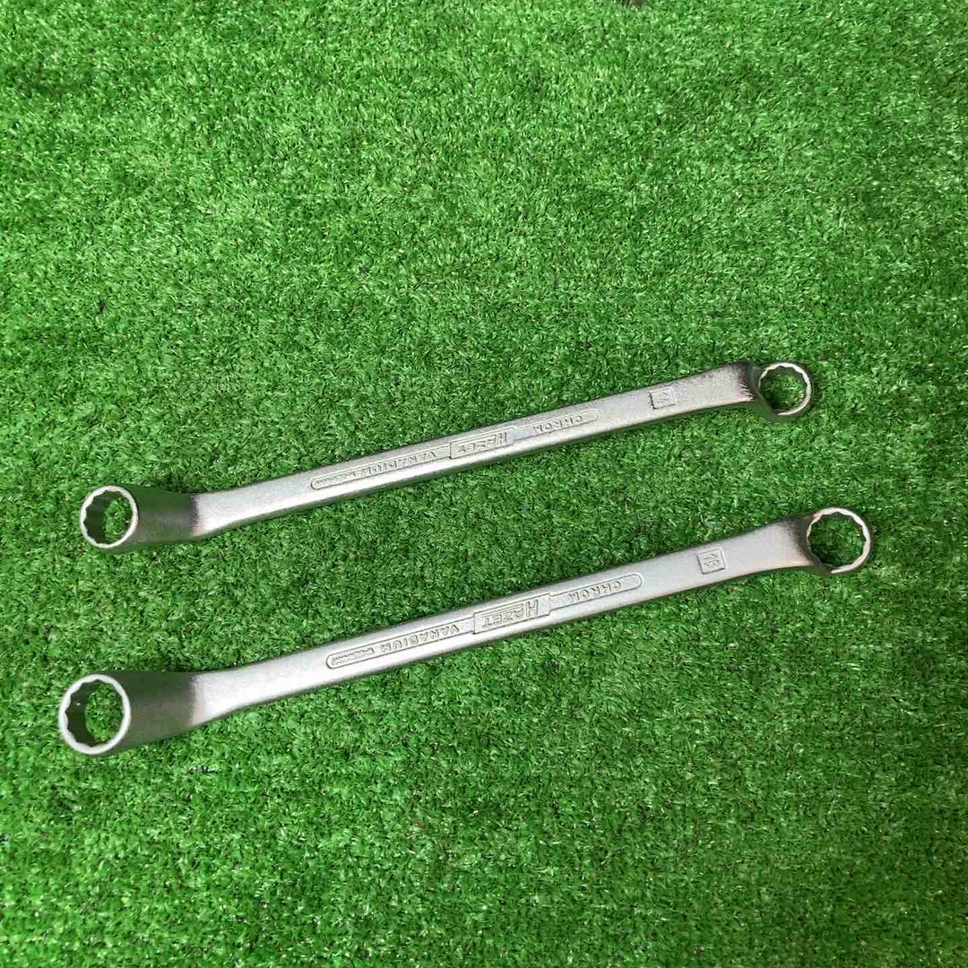 【美品】ハゼット(HAZET) ダブルボックスエンドレンチ(オフセットメガネ) 12本組 630 6mm-32mm【岩槻店】